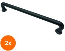 Ideal Feroluc Set 2 x Maner Model Zorya, 192 mm, Finisaj Negru Mat (EDI-2xIFR-18450)