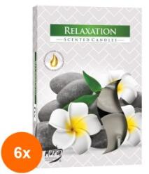 LCA Set 6 x 6 Lumanari Pastila, pentru Relaxare, 4 Ore (GIL-6xLCA-P15-333)