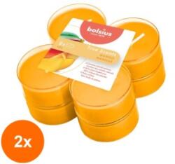 Bolsius Set 2 x 8 Lumanari Pastila 8h, Bolsius - Mango (GIL-2xLCA-TRU-PT40-10-TS)