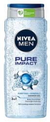 Nivea Gel de Dus Nivea Men Pure Impact, cu Microparticule, 500 ml