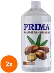 Prima Set 2 x Ulei de Masaj pentru Corp, cu Ulei de Argan, 1 l