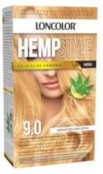 LONCOLOR Vopsea de Par Permanenta Loncolor Hempstyle cu Ulei de Canabis, 9.0 Blond Deschis, 100 ml