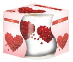 LCA Lumanare Parfumata in Pahar Imprimat, Love, 22 Ore (LCA-SN71S-05)