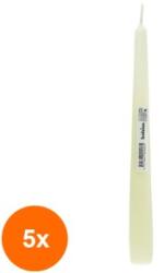 Bolsius Set 5 x Lumanare Conica Bolsius Crem (GIL-5xLCA-COB-30-C-05-A1)
