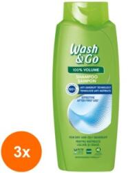 Wash&Go Set 3 x Sampon Wash&Go Anti-Matreata, 675 ml