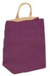 Bisbags Pungi din Hartie cu Manere, Mov, Interior Natur, 32 x 12 x 41 cm, 100 Bucati (BBG-PK649)