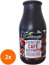 Cottage Set 2 x Gel de Dus si Sampon de Par Cottage Cafe Frappe, Barbati, 250 ml