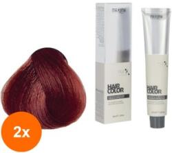 Maxima Set 2 x Vopsea Profesionala de Par Maxima, 6.64 Blond Roscat Aramiu Inchis, 100 ml
