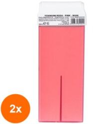 Prima Set 2 x Ceara Epilat Liposolubila Prima Roz cu Dioxid de Titan 100 g, Roll-On pentru Piele Sensibila (TEV-2xVTR-1047-ROZ)