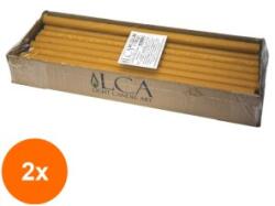 LCA Set 2 x Lumanari Decorative Maro, Capete Stalpi, 1000 g (GIL-2xLCA-LCA-LSK-M)