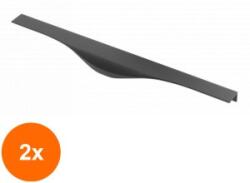 Ideal Feroluc Set 2 x Maner Model Molina, 256/596 mm, Finisaj Negru (EDI-2xIFR-18351)