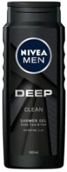 Nivea Gel de Dus Nivea Men Deep Black, cu Argila Microfina, 500 ml