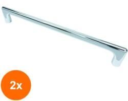 Ideal Feroluc Set 2 x Maner Model Kupa, 160 mm, Finisaj Crom Lucios (EDI-2xIFR-18459)