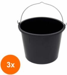 Z-tools Set 3 x Galeata 12 l, pentru Uz Casnic, Negru (LIZ-3xZLN-ZLN0741)