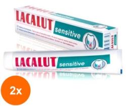 Lacalut Set 2 x Pasta de Dinti Lacalut Sensitive, 75 ml (ROC-2xMAG1012274TS)