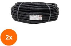 Z-tools Set 2 x Tub Flexibil, Copex, Lungime 50 m, Diametru 25 mm, fara Fir de Tragere, PVC (LIZ-2xZLN-EXT10805)