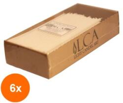 LCA Set 6 x Lumanari Decorative Albe, 200 g (GIL-6xLCA-LCA-KL-0.2-A)