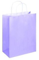 Bisbags Pungi din Hartie cu Manere, Lila, Interior Alb, 25 x 14 x 30 cm, 100 Bucati (BBG-PK563)