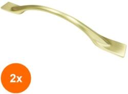 Ideal Feroluc Set 2 x Maner Model Tara, 192 mm, Finisaj Auriu Mat (EDI-2xIFR-18566)