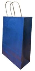 Bisbags Pungi din Hartie cu Manere, Albastru Inchis, Interior Alb, 32 x 12 x 41 cm, 100 Bucati (BBG-PK515)