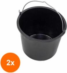 Z-tools Set 2 x Galeata 16 l, pentru Uz Casnic, Negru (LIZ-2xZLN-ZLN0758)