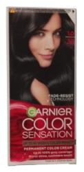 Garnier Color Sensation Vopsea de Par Permanenta cu Amoniac Garnier Color Sensation 1.0 Negru Onix, 110 ml