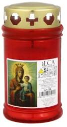 LCA Candela Plastic cu Capac Anti-ploaie Rosu, 48 Ore (LCA-30L)