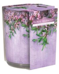 LCA Lumanare Parfumata in Pahar Imprimat, Floral Harmony, 22 Ore (LCA-SN72S-53)