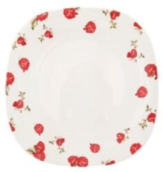 Elcadis Farfurie Patrata pentru Desert 20 x 20 cm, Opal Red Mahour (ELC-OP-QCR200)