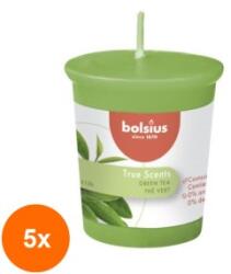 Bolsius Set 5 x Lumanare Parfumata Con, Bolsius, Green Tea (GIL-5xLCA-TRU-LPCO-43-GTA-TS)