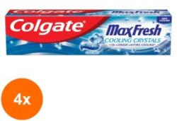 Colgate Set 4 x Pasta de Dinti, Colgate Max Fresh Cooling Crystals, 100 ml (ROC-4xDVIM000119)