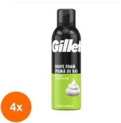 Gillette Set 4 x Spuma de Ras Gillette Lemon Lime, 200 ml