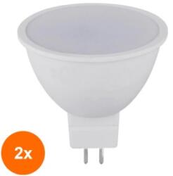 Well Set 2 x Spot cu LED MR16 GU5.3, 5W, 380 lm, Lumina Naturala, Well (TIV-2xLEDLN-MR165GU5.3-04-WL)