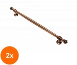 Ideal Feroluc Set 2 x Maner Model Asir, 128 mm, Finisaj Cupru Antic (EDI-2xIFR-46690)