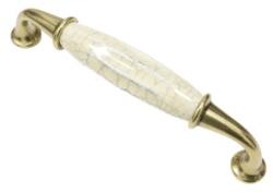Ideal Feroluc Maner Ceramica Model Murena, 128 mm, Finisaj Antic Auriu/Alb (IFR-15416)