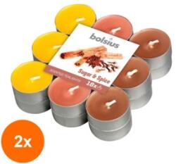 Bolsius Set 2 x 18 Lumanari Pastila, 4 Ore, Scortisoara (GIL-2xLCA-PBA18-87-SCR)