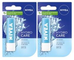 Nivea Set 2 x Balsam pentru Buze Nivea Care Hydro Care, SPF 15, 4.8 g (ROC-2XMAGT1004466TS)