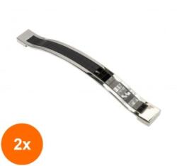 Ideal Feroluc Set 2 x Maner Model Safari, 160 mm, Finisaj Crom Lucios/Negru (EDI-2xIFR-29024)