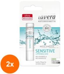LaVera and Sante Set 2 x Balsam de Buze Sensitive Bio cu Ulei de Jojoba si Ulei de Migdale, 4.5 g, LaVera (ORP-2xBG293074)