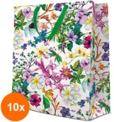 Elcadis Set 10 x Pungi Cadou Mari, Spring Flowers, 30 x 41 x 12 cm, Perfecto (CLE-10xELC-PC-SB-SF)