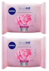 Nivea Visage Pachet 2 x 25 Servetele Demachiante Micelare Nivea Micellair Rose Water