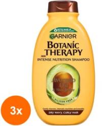 Garnier Set 3 x Sampon Garnier Botanic Therapy Avocado Oil pentru Par Uscat, Ondulat si Cret, Ulei Avocado si Unt Shea, 250 ml