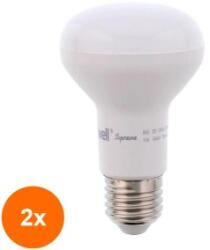 Well Set 2 x Spot LED R63 E27, 8W, 230V, Lumina Calda, Well (TIV-2xLEDLW-R6308E27-09-WL)