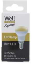Well Spot cu Led Supreme Well, R39, E14, 3W / 25W, 250 lm, 25000 Ore, 3000K, Lumina Calda (LEDLW-R393E14-WL)