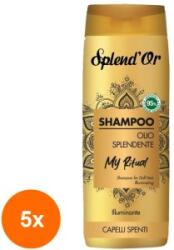 Splend'Or Set 5 x Sampon Splend'Or, Olio Iluminator, 300 ml