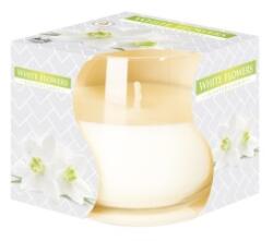 LCA Lumanare Parfumata in Pahar White Flowers, 18 Ore (LCA-SN71-179)