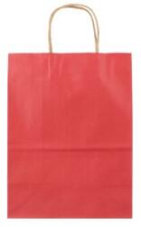 Bisbags Pungi din Hartie cu Manere, Rosu, Interior Natur, 32 x 12 x 41 cm, 100 Bucati (BBG-PK603)