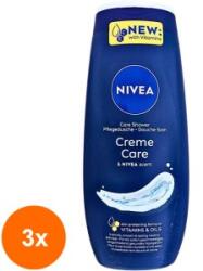 Nivea Set 3 x Gel de Dus Nivea Creme Care, 250 ml