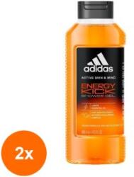 Adidas Set 2 x Gel de Dus Adidas, Energy Kick, Barbati, 400 ml