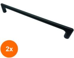 Ideal Feroluc Set 2 x Maner Model Kupa, 160 mm, Finisaj Negru Mat (EDI-2xIFR-18455)